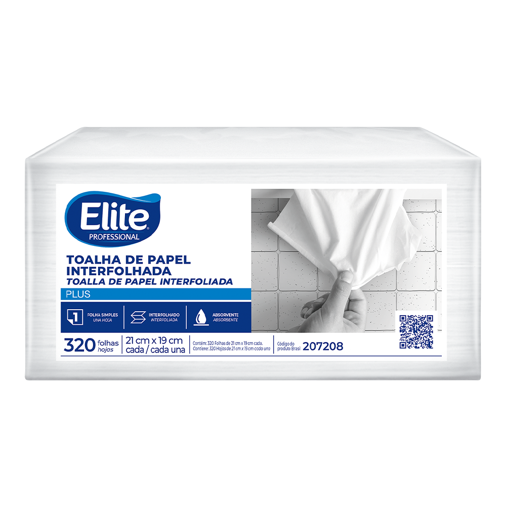 Papel Toalha Interfolhado Elite Plus Folha Simples